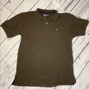 Chaps Ralph Lauren Brown Polo Shirt S/S sz L